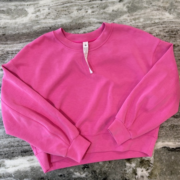 lululemon athletica Tops - Lululemon Softstreme Perfectly Oversized Cropped Crew
Sonic Pink